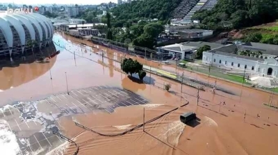 Бразильский аэропорт ушёл под воду вместе с самолётами